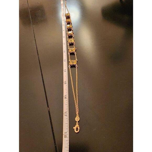 Vintage Monet choker necklace citrine gemstones - Picture 3 of 5